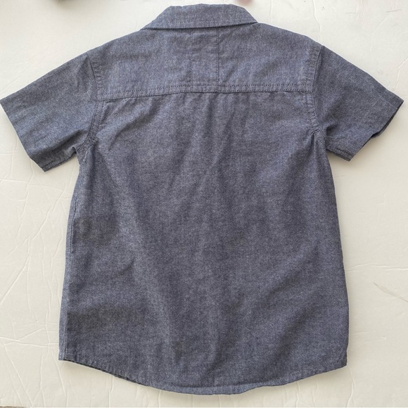 Faded Gear Kids Chambray Short Sleeve Button Up Shirt Size 3T - Picture 2 of 4